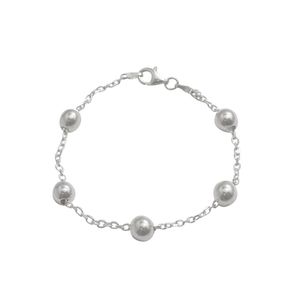PULSEIRA PRATA CARTIER DE BOLAS MÉDIAS LISAS