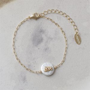 PULSEIRA FOLHEADO A OURO CARTIER COM MADREPÉROLA COM LOVE