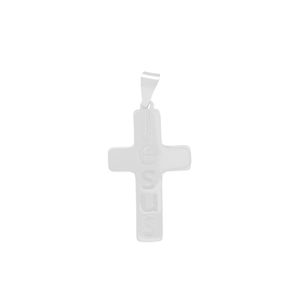 PINGENTE PRATA CRUZ COM NOME JESUS