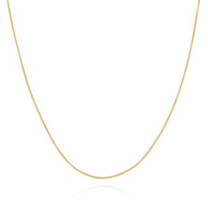 CORDÃO FOLHEADO A OURO VENEZIANO 50CM