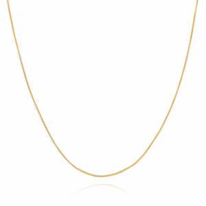 CORDÃO FOLHEADO A OURO FIO VENEZIANO 50CM