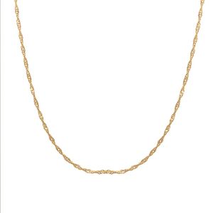 CORDÃO FOLHEADO A OURO SINGAPURA 45CM