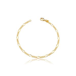 PULSEIRA FOLHEADO A OURO FIO 3X1 20CM