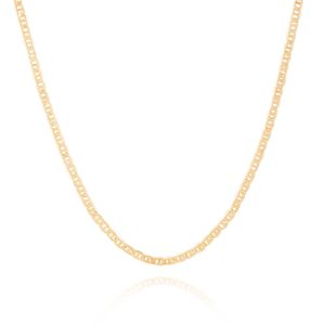 CORDÃO FOLHEADO A OURO PIASTRINE 70CM
