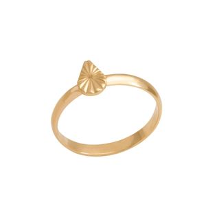 ANEL FOLHEADO A OURO INFANTIL COM MINI GOTA
