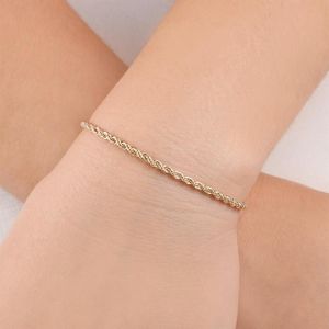 PULSEIRA FOLHEADO A OURO TORCIDA 18CM