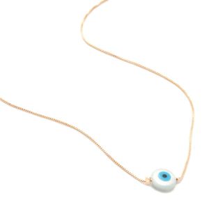 CHOKER FOLHEADO A OURO OLHO GREGO