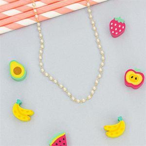 COLAR FOLHEADO A OURO INFANTIL DE PÉROLAS