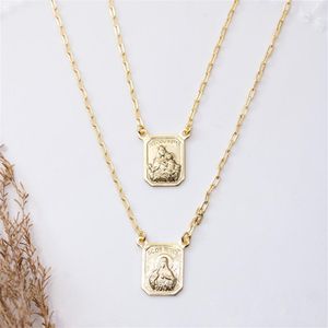 ESCAPULÁRIO FOLHEADO A OURO CORRENE COM PLACAS DE SAGRADO CORAÇÃO E N.SR.CARMO