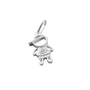PINGENTE PRATA DE MENINO COM ZIRCÔNIAS