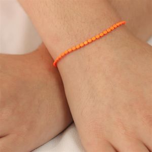 PULSEIRA FOLHEADA A OURO INFANTIL MINI BOLAS CHATAS NEON