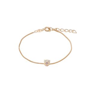 PULSEIRA FOLHEADA A OURO INFANTIL MINI CORUJA EM RESINA