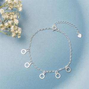 PULSEIRA PRATA COM AROS PEQUENOS PENDURADOS