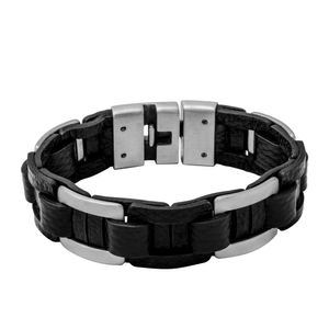 PULSEIRA DE COURO COM AÇO COM STEEL IONIZADO
