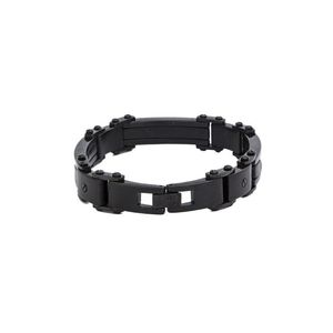 PULSEIRA AÇO INFINITE BLACK COM IPB E IPR ROSÉ