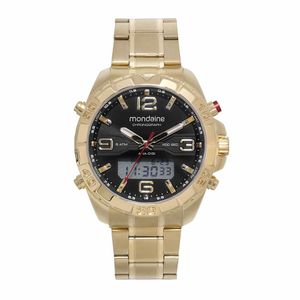 RELÓGIO MONDAINE DOURADO ESPORTIVO ANADIGI