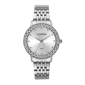 RELÓGIO MONDAINE PRATA COM CRISTAIS
