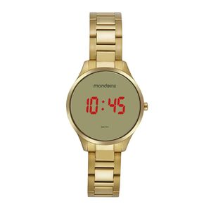 RELÓGIO MONDAINE DOURADO E DIGITAL