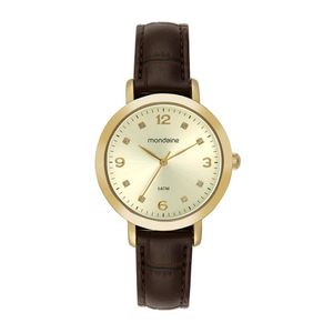 RELÓGIO MONDAINE SOCIAL COM PULSEIRA MARROM