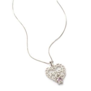 COLAR RÓDIO VENEZIANO COM CORAÇÃO COM AMOR E MENINA