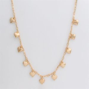 COLAR FOLHEADO A OURO CARTIER COM CORAÇÕES