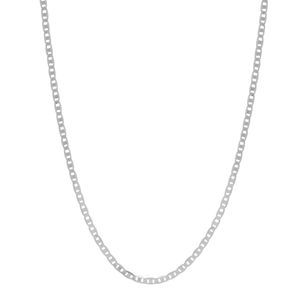 CORDÃO PRATA CORRENTE PIASTRINI 60CM
