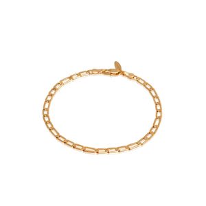 PULSEIRA FOLHEADO A OURO CORRENTE 1X1
