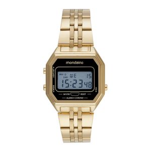 RELÓGIO MONDAINE DIGITAL MASCULINO DOURADO