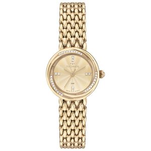 RELÓGIO TECHNOS FEMININO DOURADO REDONDO