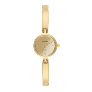 RELÓGIO MONDAINE REDONDO DOURADO E ESPELHADO