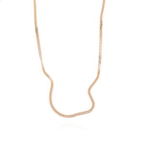 CORDÃO FOLHEADO A OURO GRUMET FINO 50CM