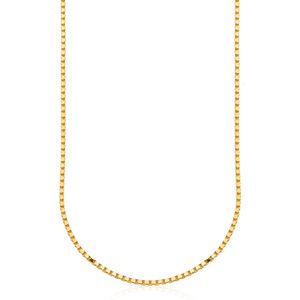 CORDÃO FOLHEADO A OURO CORRENTE VENEZIANO 45CM