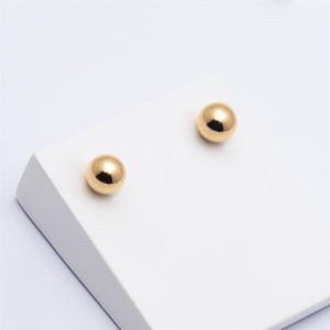 BRINCO FOLHEADO A OURO BOLA 0,8MM