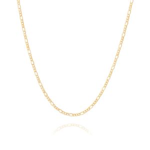 CORDÃO FOLHEADO A OURO 3X1 50CM