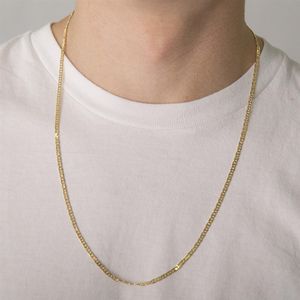 CORDÃO FOLHEADO A OURO PIASTRINE 50CM