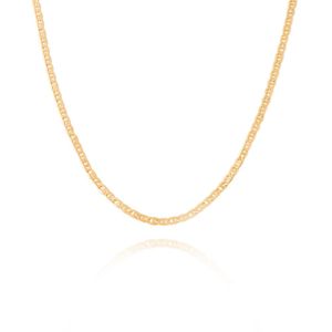 CORDÃO FOLHEADO A OURO PIASTRINE 40CM