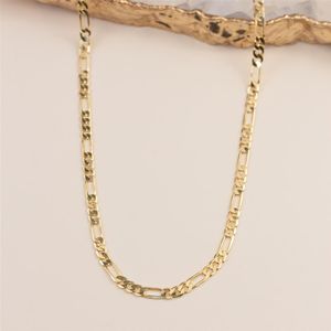 CORDÃO FOLHEADO A OURO FIO 3X1 60CM